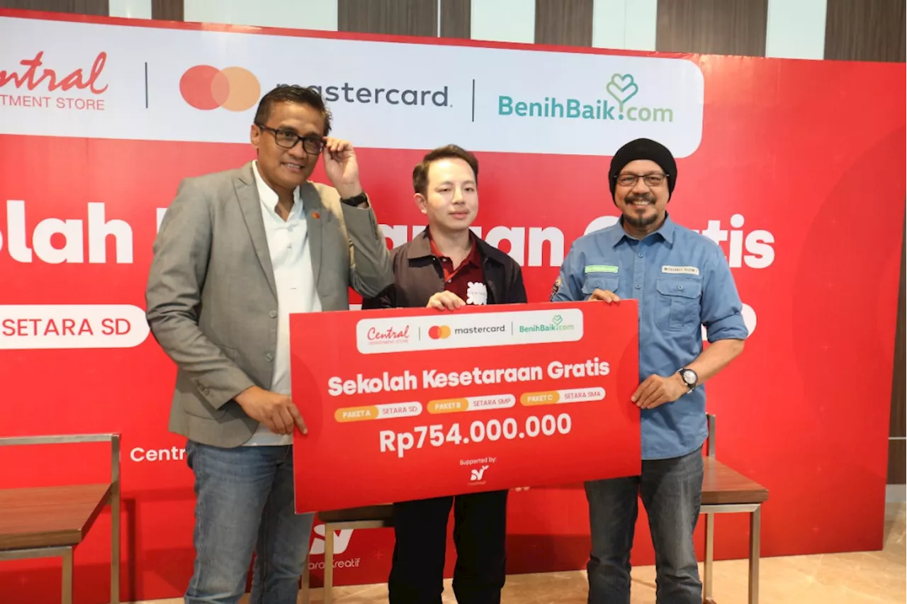 Master Card, Central dan Benih Baik Galang Dana Rp 750 Juta untuk Anak Putus Sekolah