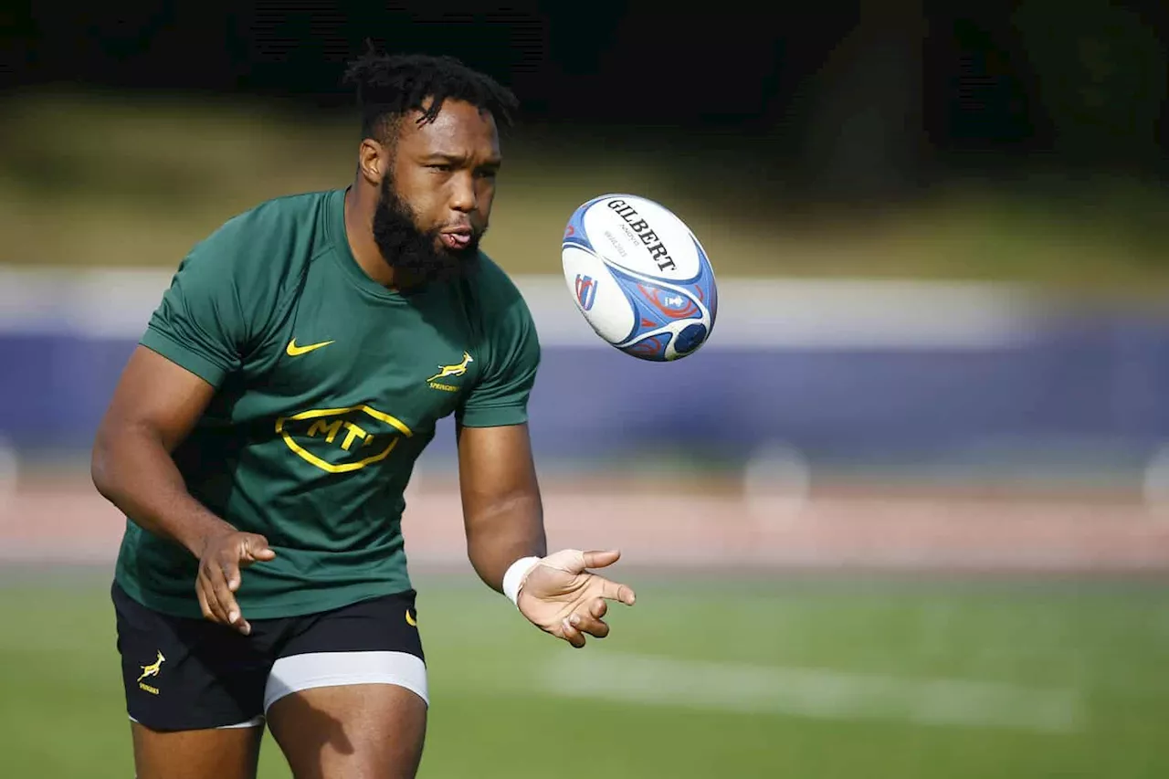 Lukhanyo Am and Jesse Kriel: Outside centre rivals now Bok midfield partners