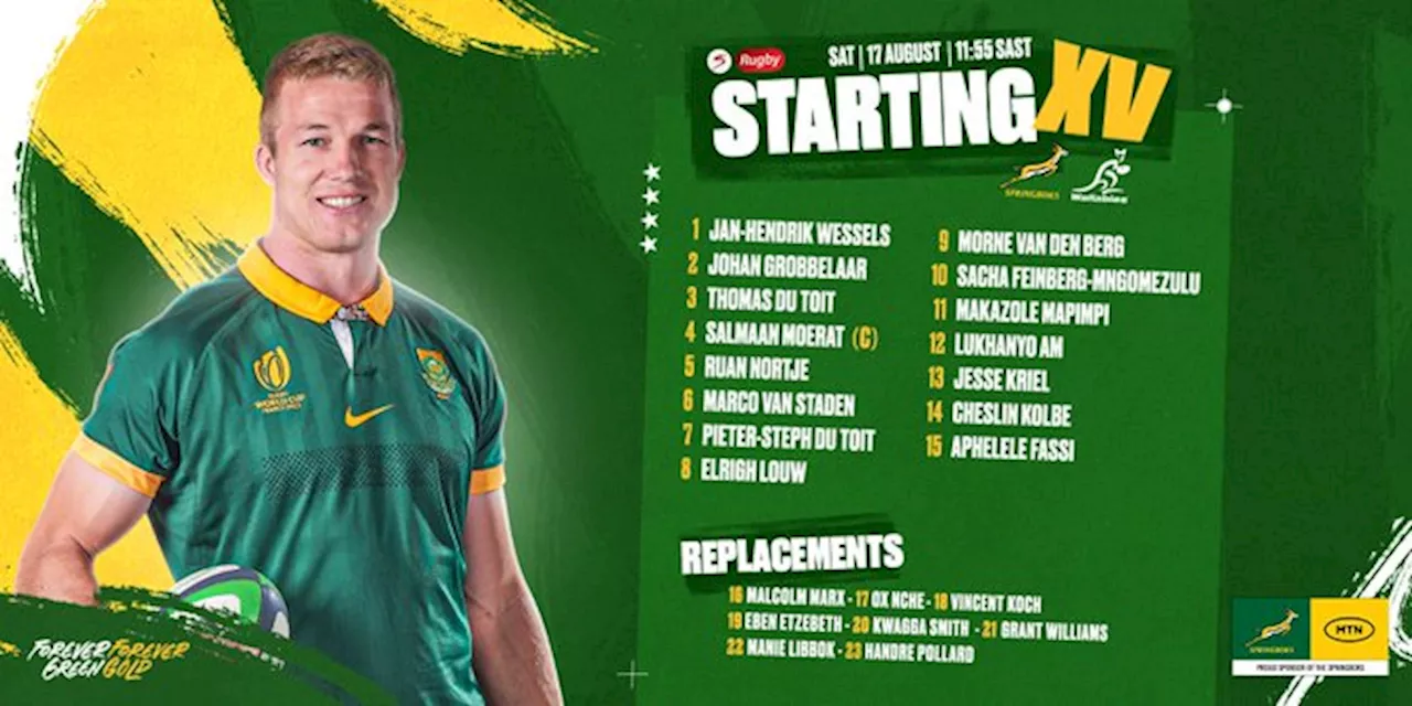 Springboks v Australia: Squad, Kick-off time and predictions