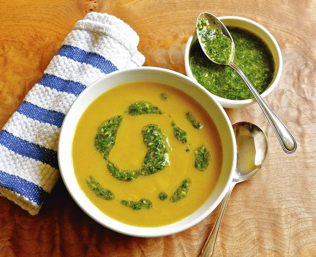 Eric Akis: Carrots used from top to bottom in silky soup