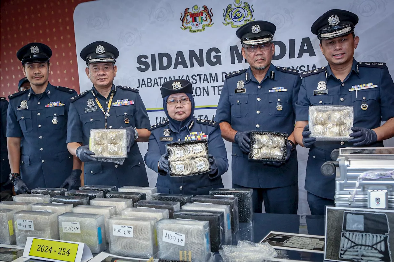 9 guni sarang burung bernilai RM1.57 juta gagal diseludup ke Malaysia