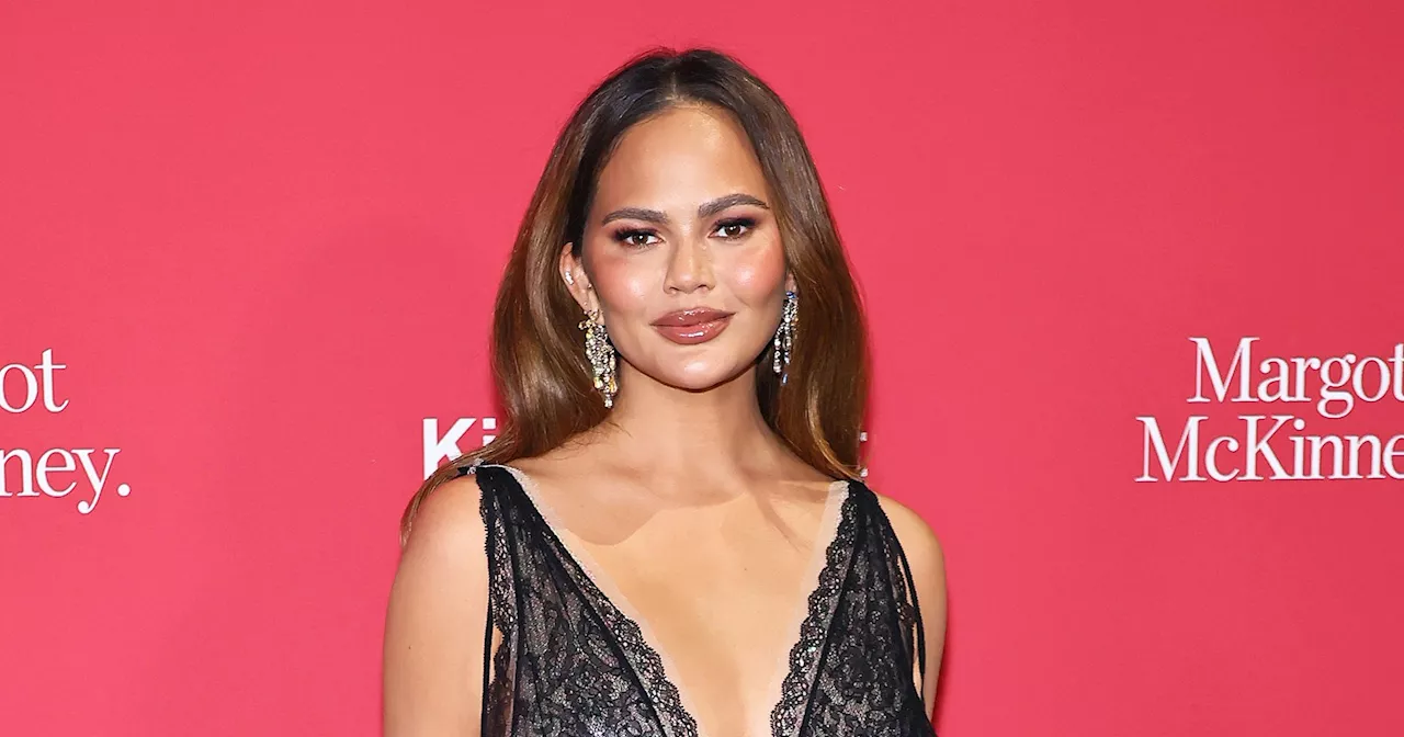 Chrissy Teigen Reveals Surgical Scar in Low-Cut Dress