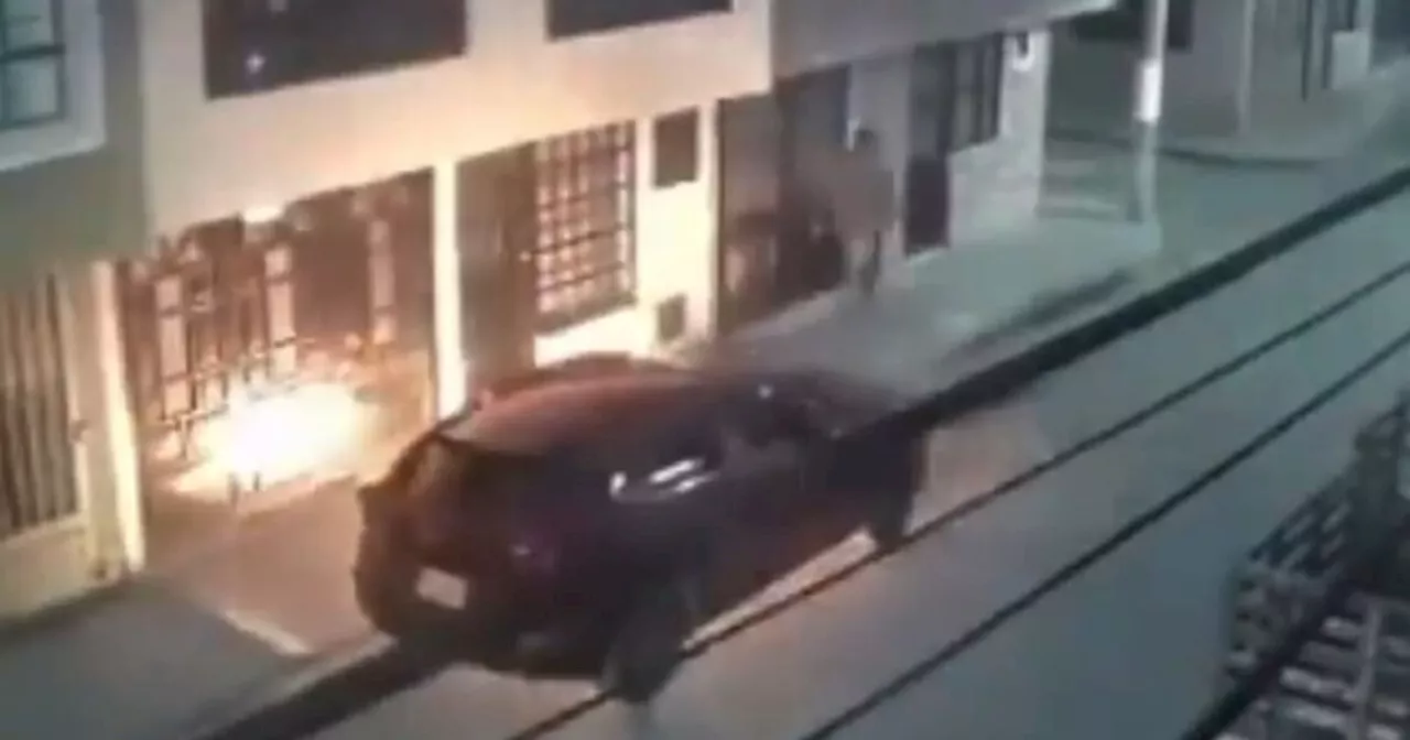 Video: Atentaron contra concejal en Facatativá y le quemaron su carro frente a la casa