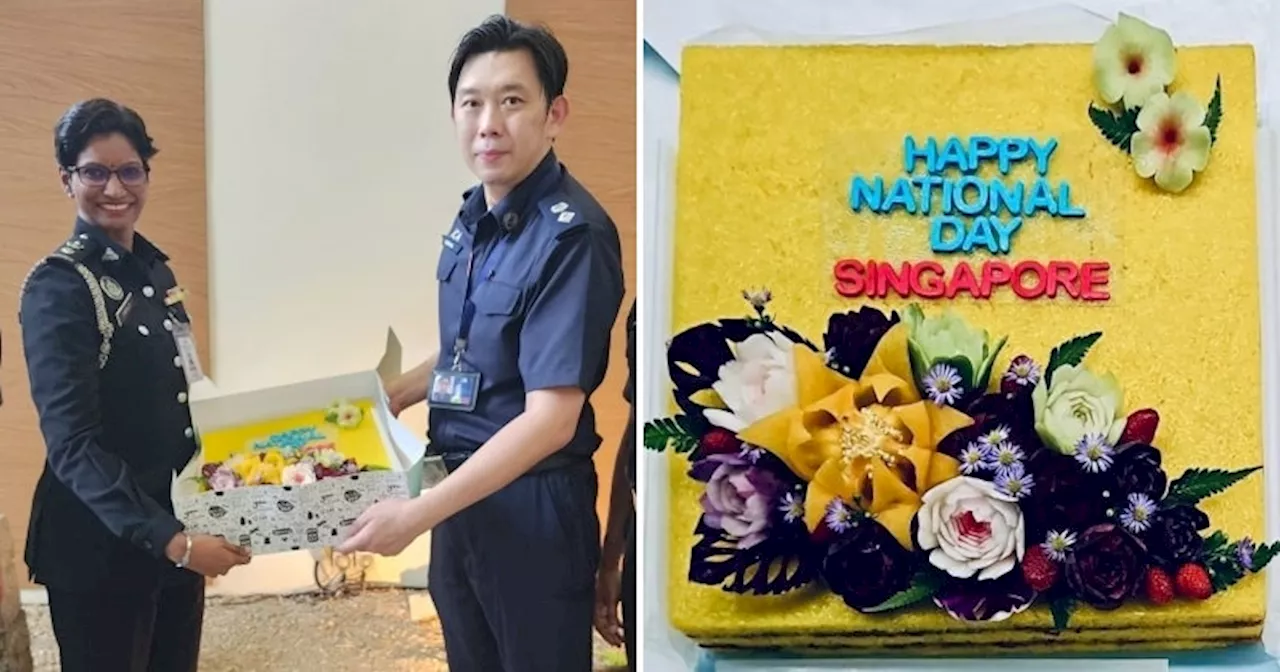 M'sian Immigration Sends Birthday Cake to S'pore Counterpart for Their National Day in Annual Tradition