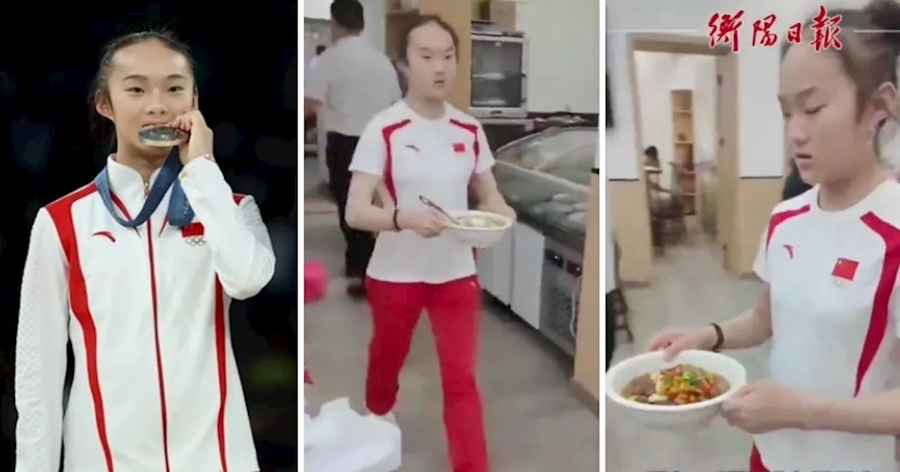 Olympian By Day, Server By Night: Silver Medallist Zhou Yaqin Seen Helping Out at Her Family Restaurant