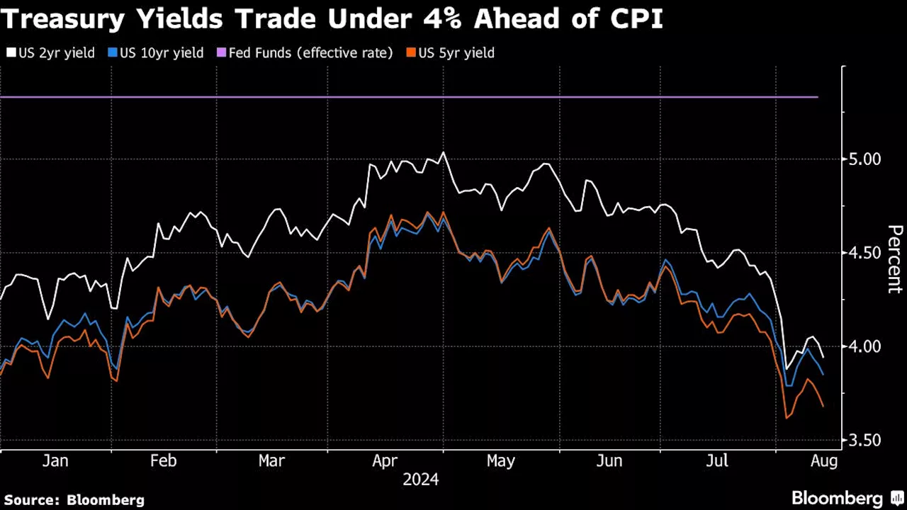 Bond Traders Look to US CPI to Buttress Half-Point Rate Cut Bets