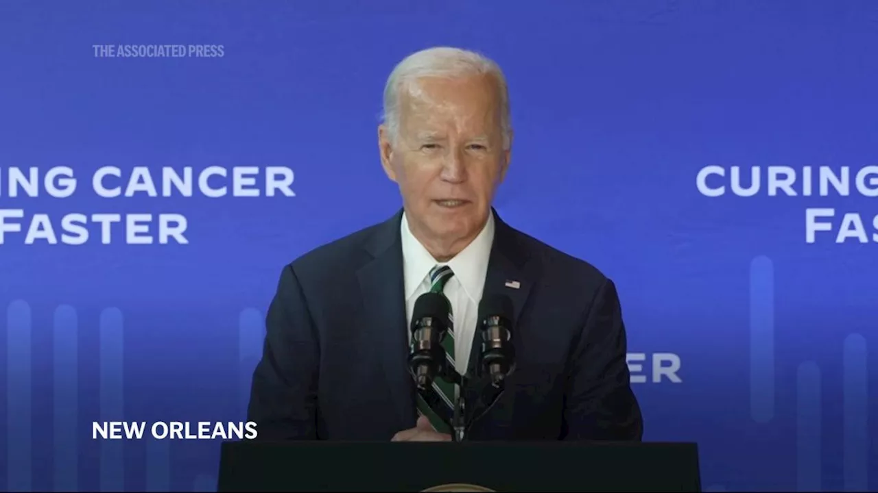 Upbeat about his cancer 'moonshot' Biden says 'what matters most is not giving up hope'