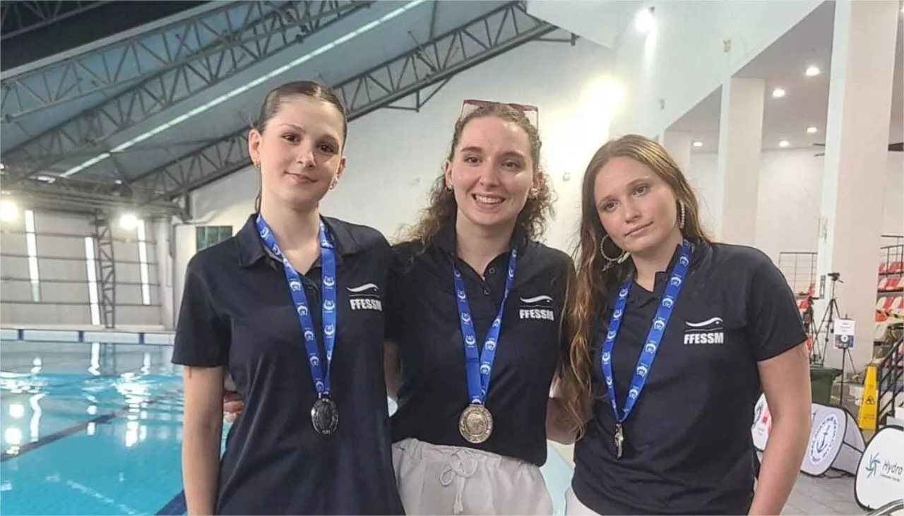 Seine-et-Marne : trois jeunes femmes de Fontenay-Trésigny vice-championnes du monde de hockey subaquatique !