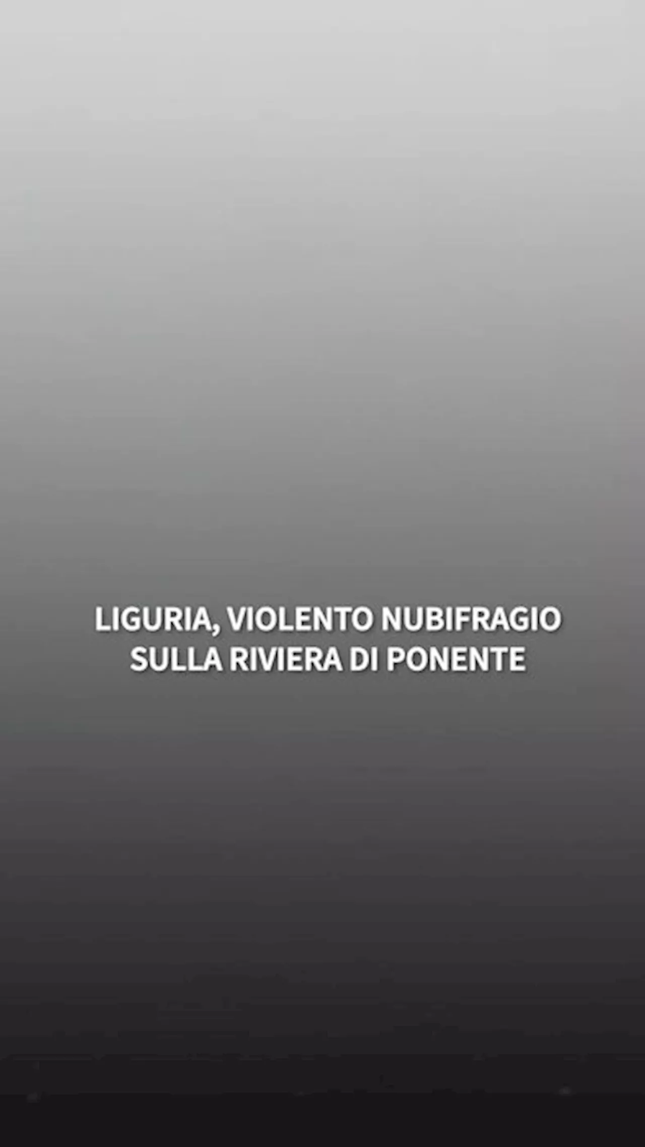 Liguria, violento nubifragio sulla Riviera di Ponente