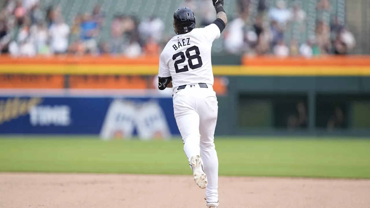 Javier Báez hits 2-run HR in 8th, Tigers hold M's to 1 hit and cap 3-game sweep with 2-1 victory