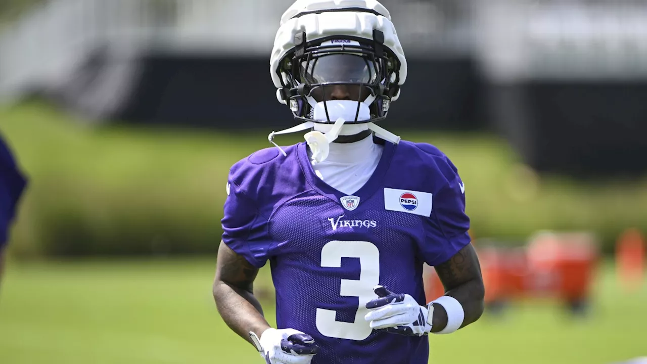 Vikings No. 2 WR Jordan Addison not practicing after hurting left ankle against Browns