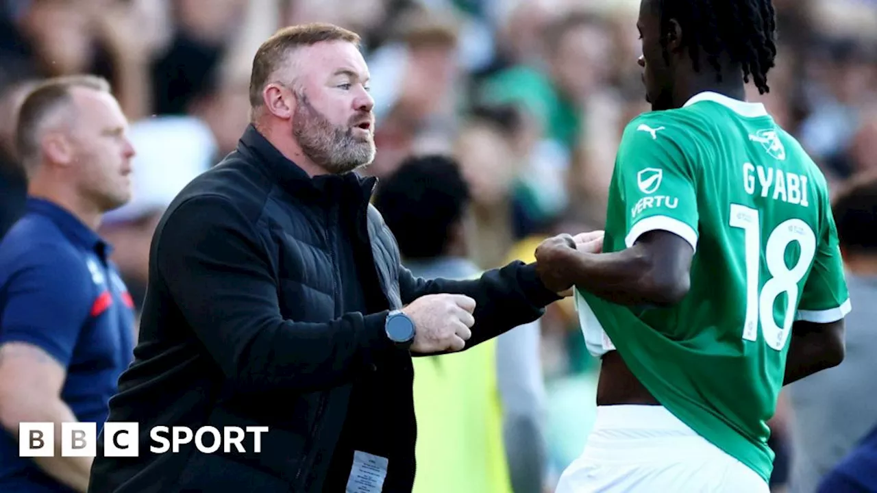 Wayne Rooney: How TV's First Dates helped Plymouth boss get first win