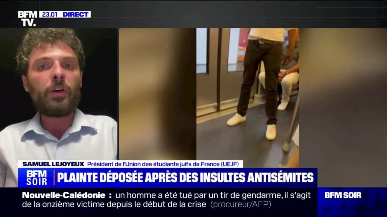 Insultes antisémites dans le métro: 'On est dans un contexte qui est une forme d'autorisation de l'antisémitisme', déplore Samuel Lejoyeux (UEJF)