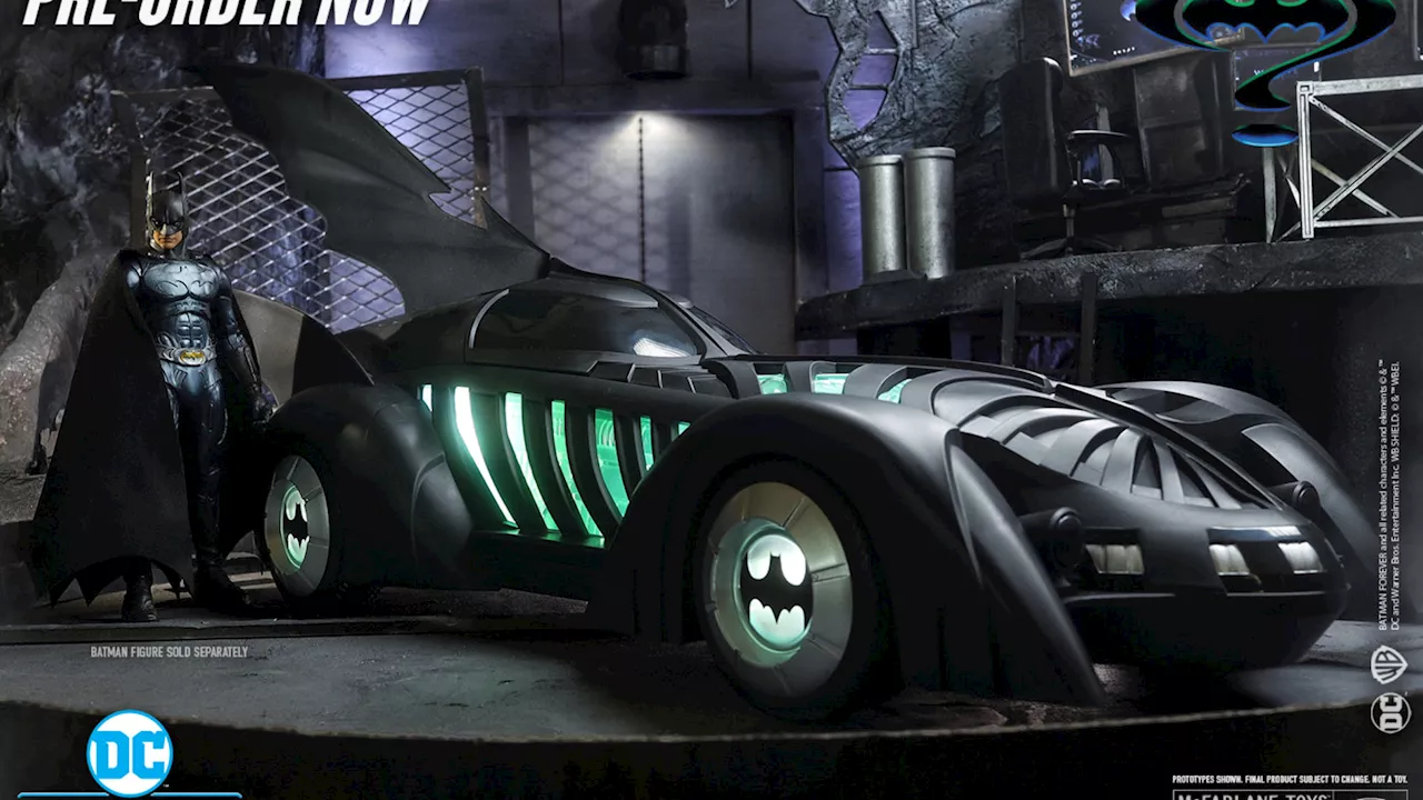 McFarlane Toys Unveils Pennyworth & Batmobile Batman Forever Set