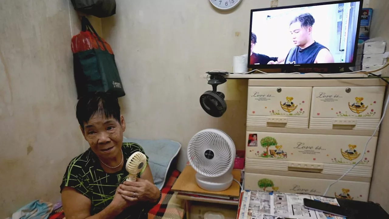 Scorching heat magnifies housing crunch for Hong Kong's elderly