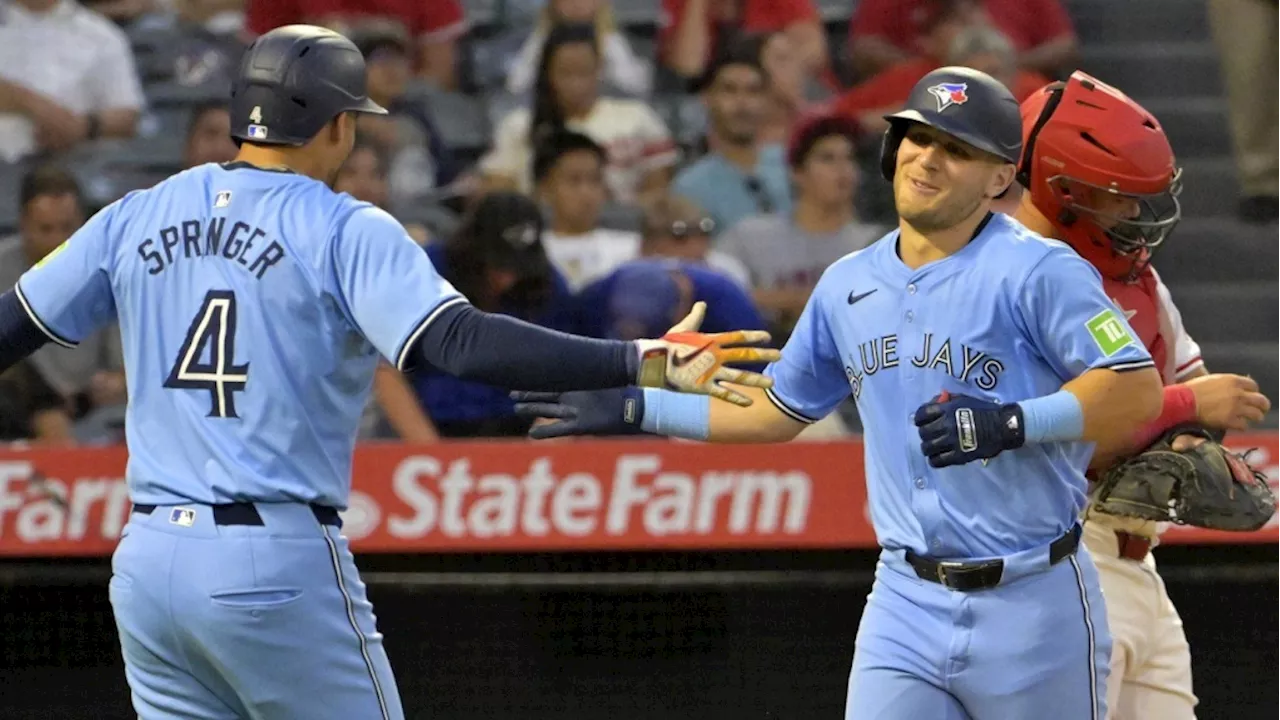 Berrios pitches a gem, Varsho adds 3-run homer as Blue Jays sweep Angels