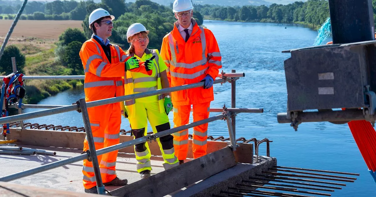 First Minister gets preview of Perth's new Destiny Bridge over the Tay