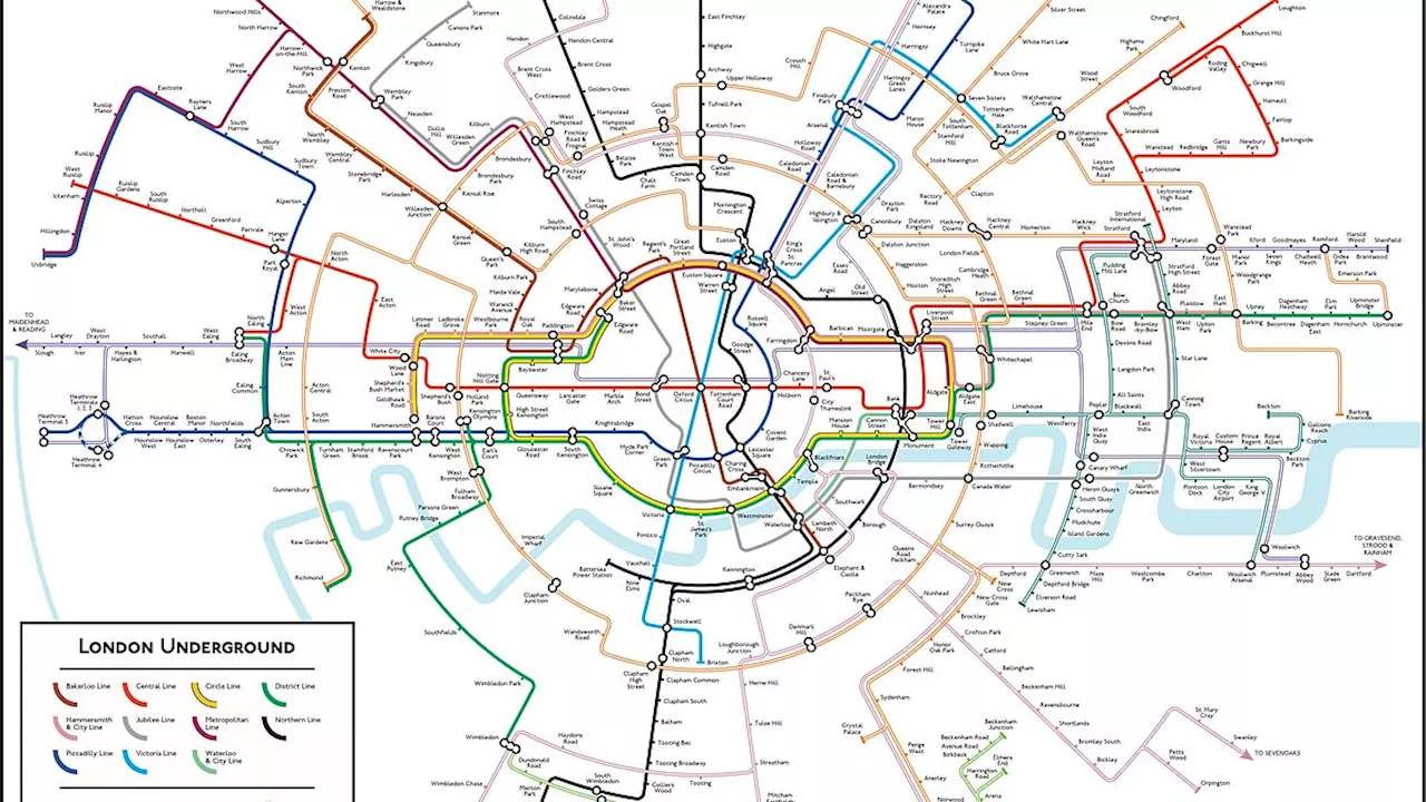 London Underground map is redesigned by university lecturer who says official version is 'garbage'