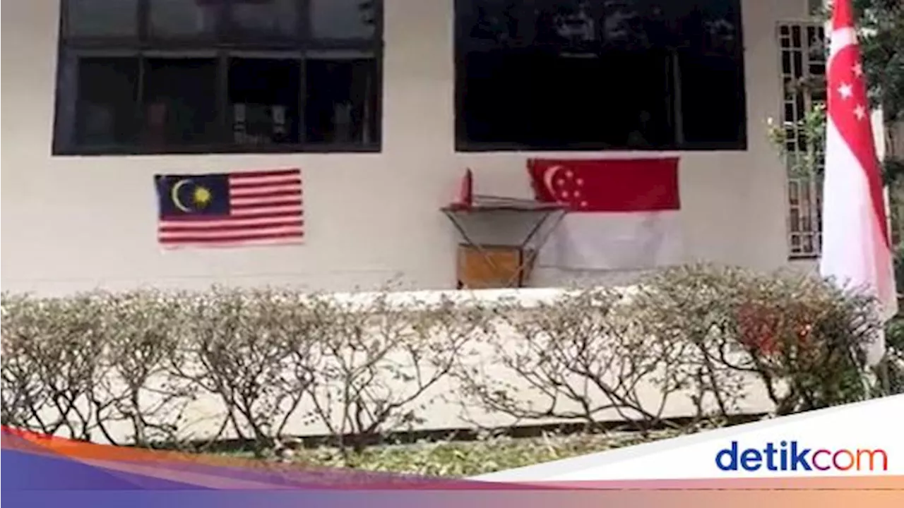 Viral Bendera Malaysia Ditempel di Rusun Singapura, Netizen Tersulut