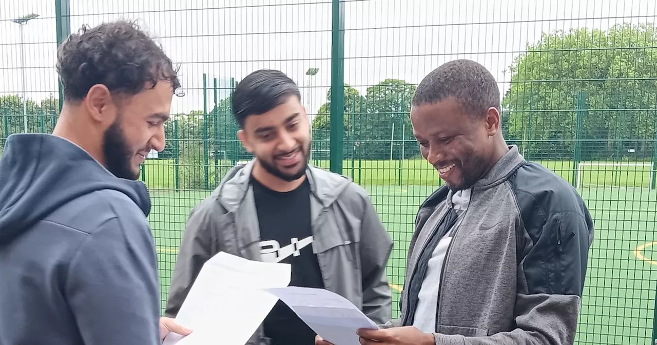 Best friends celebrate top A-level results after 'sleepless nights'