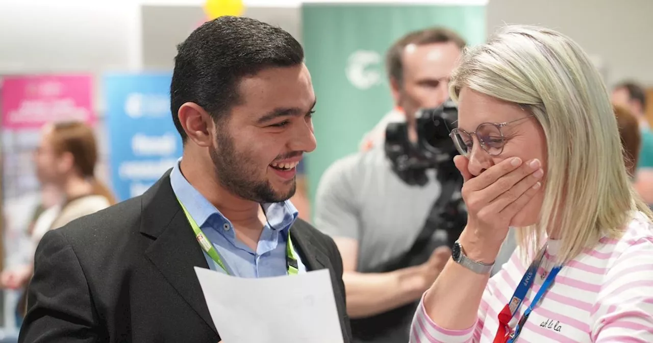 The City of Liverpool College celebrating 'great day' of results