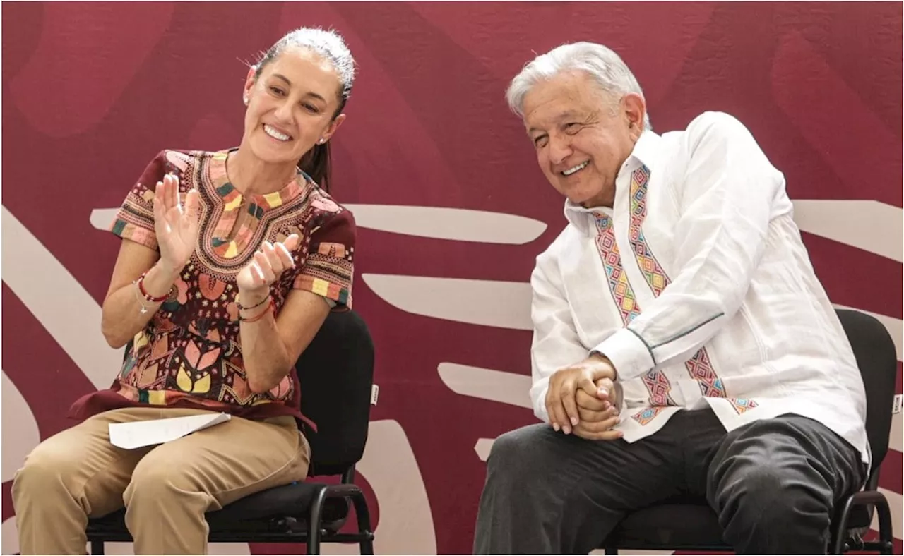 AMLO: Estoy “feliz, feliz” que Claudia Sheinbaum reciba hoy constancia que la acredita como presidenta electa