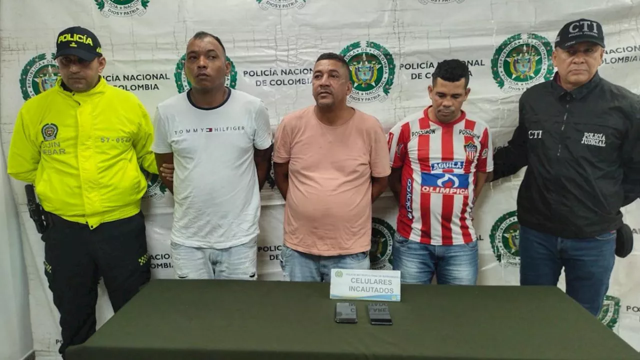 Policía captura a alias ‘Kako’, ‘Mojarra’ y ‘Harold’, presuntos ‘taquilleros’