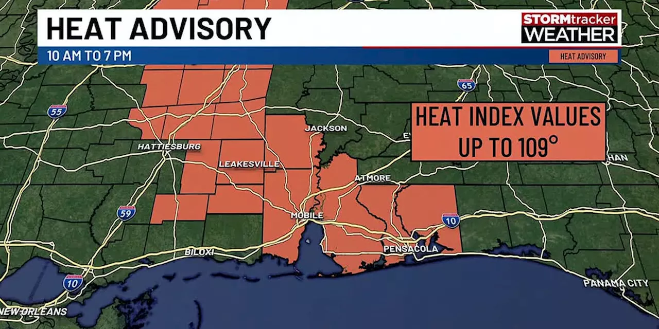 Another heat advisory; scattered storms in the forecast