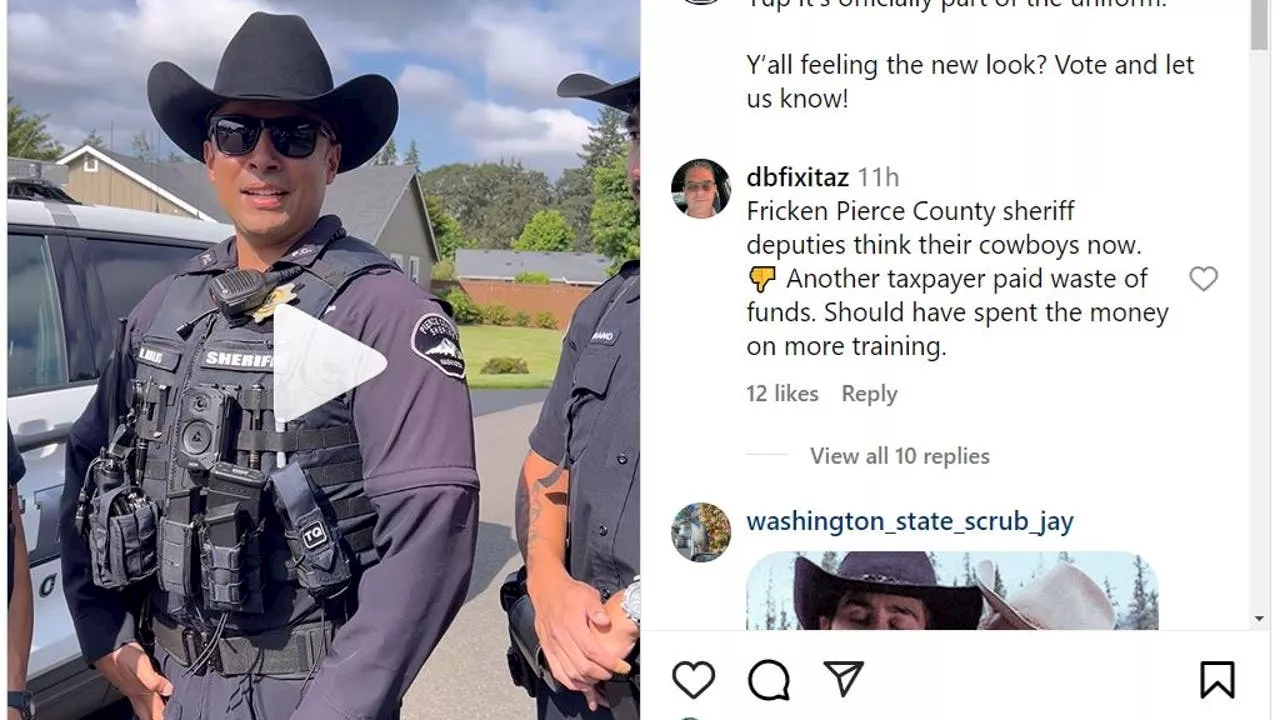 Cowboy hats added to Pierce County Sheriff's Department uniforms