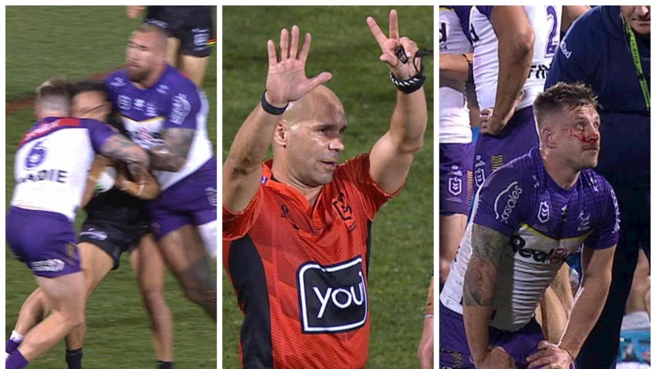 ‘Hit by everything’: THREE players forced off following bizarre sin bin incident