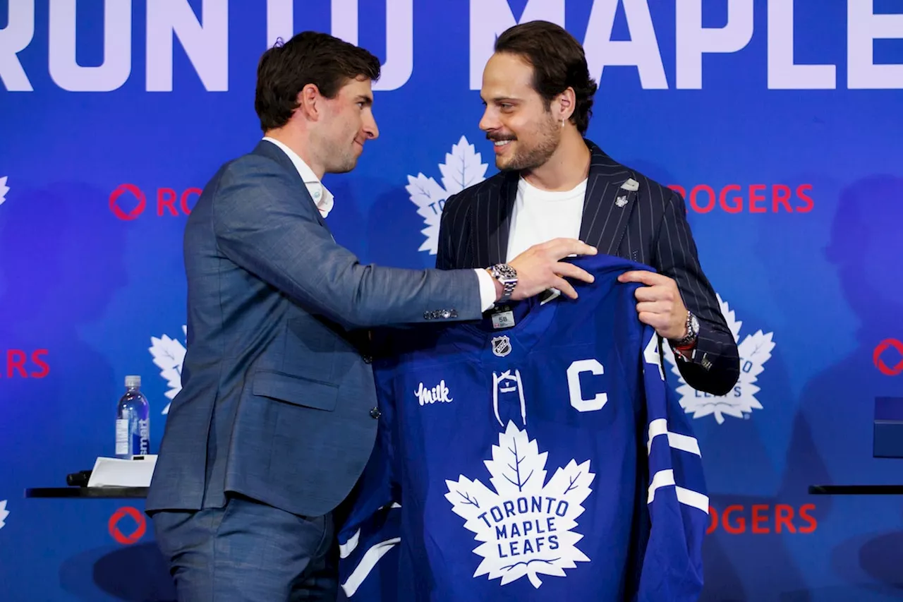 Maple Leafs appoint Matthews as captain, replacing Tavares