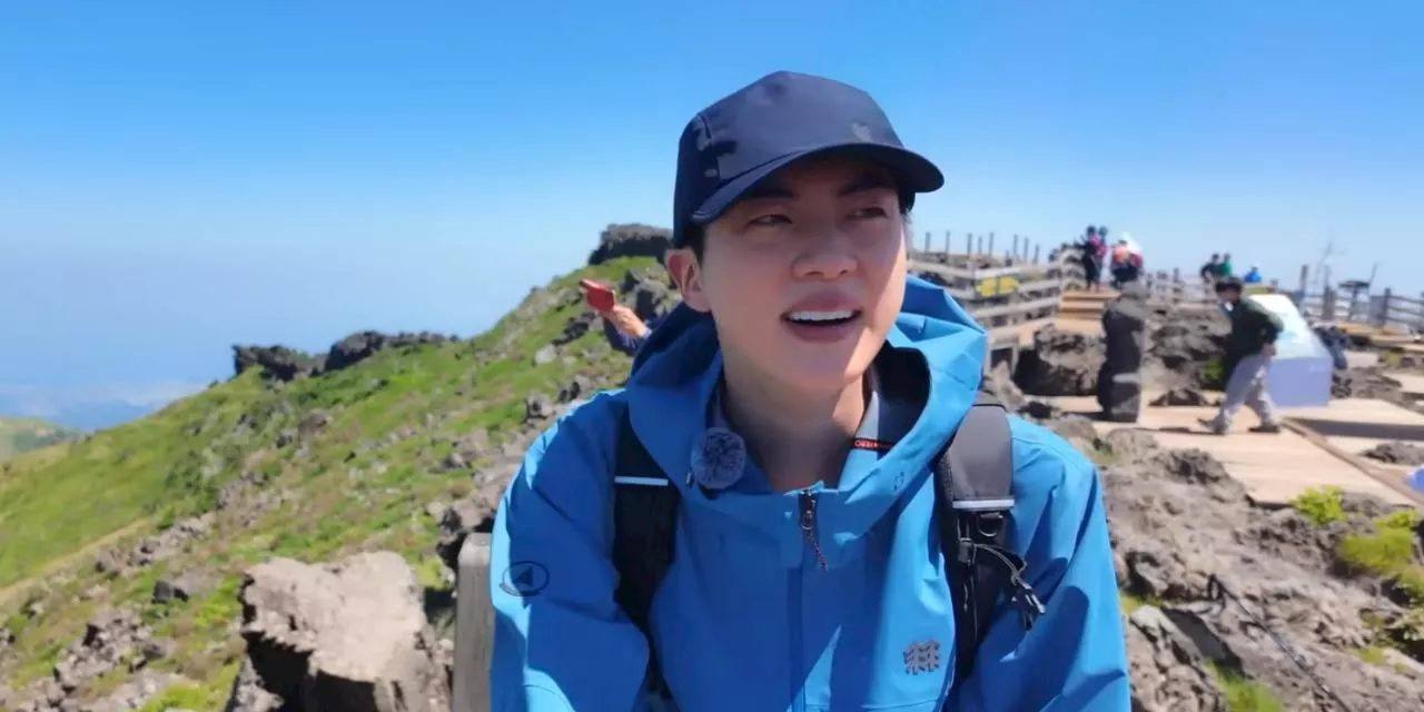 Jin of BTS kicks off his variety show 'Run Jin' with a hiking adventure