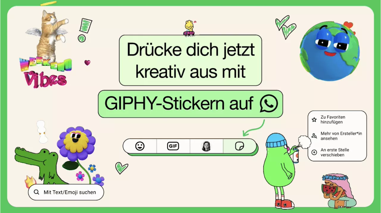 WhatsApp bekommt mehr Sticker – von Gifs bis customized