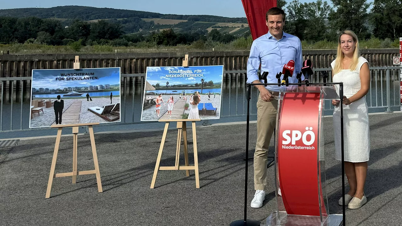 Wilder Schlagabtausch um neue Donauinsel in NÖ