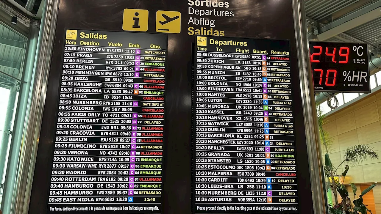 El aeropuerto de Palma activa el comité de crisis ante el paso de la DANA