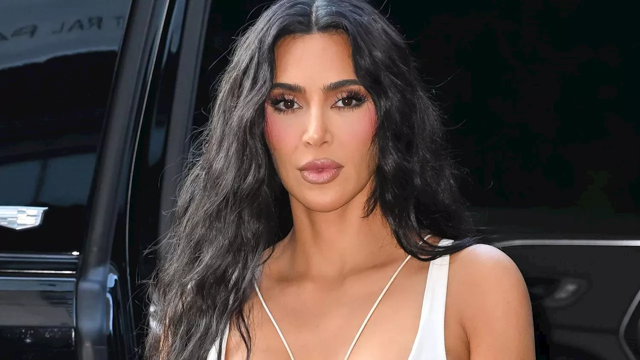 Kim Kardashian's Strappy White Gown Looked More Like a Swimsuit Coverup Than Dress