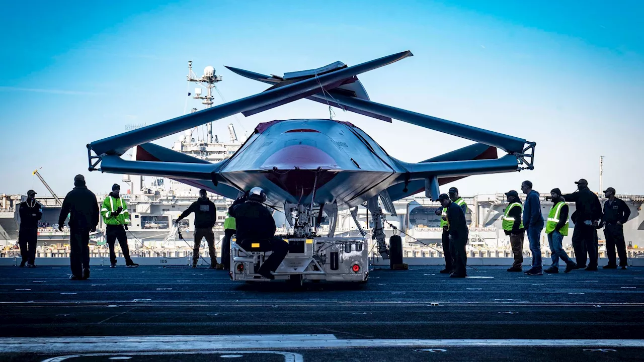 World’s 1st unmanned air warfare center launched aboard USS George HW Bush