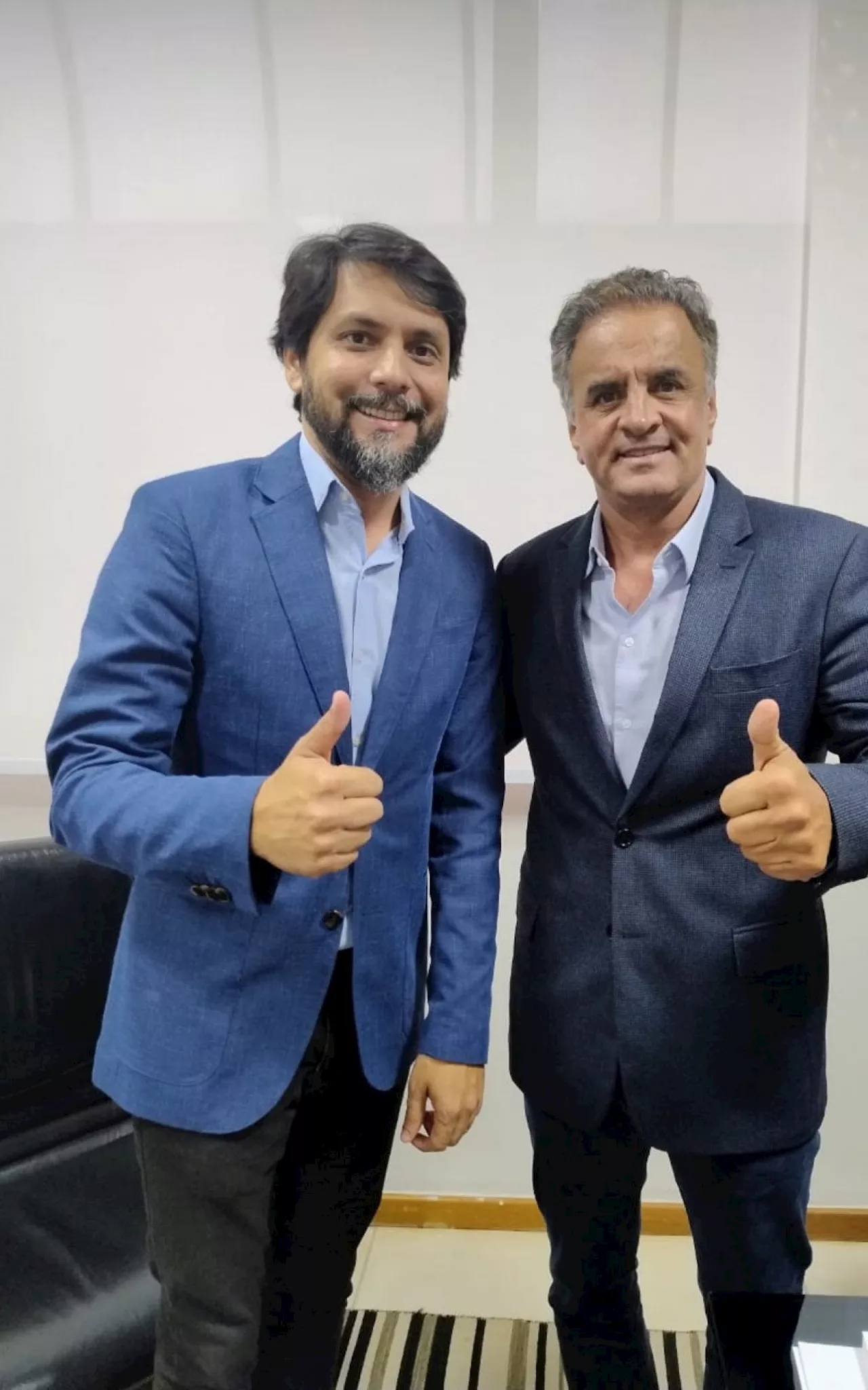 Samuca Silva discute geração de empregos em Volta Redonda em reunião com Marconi Perillo e Aécio Neves