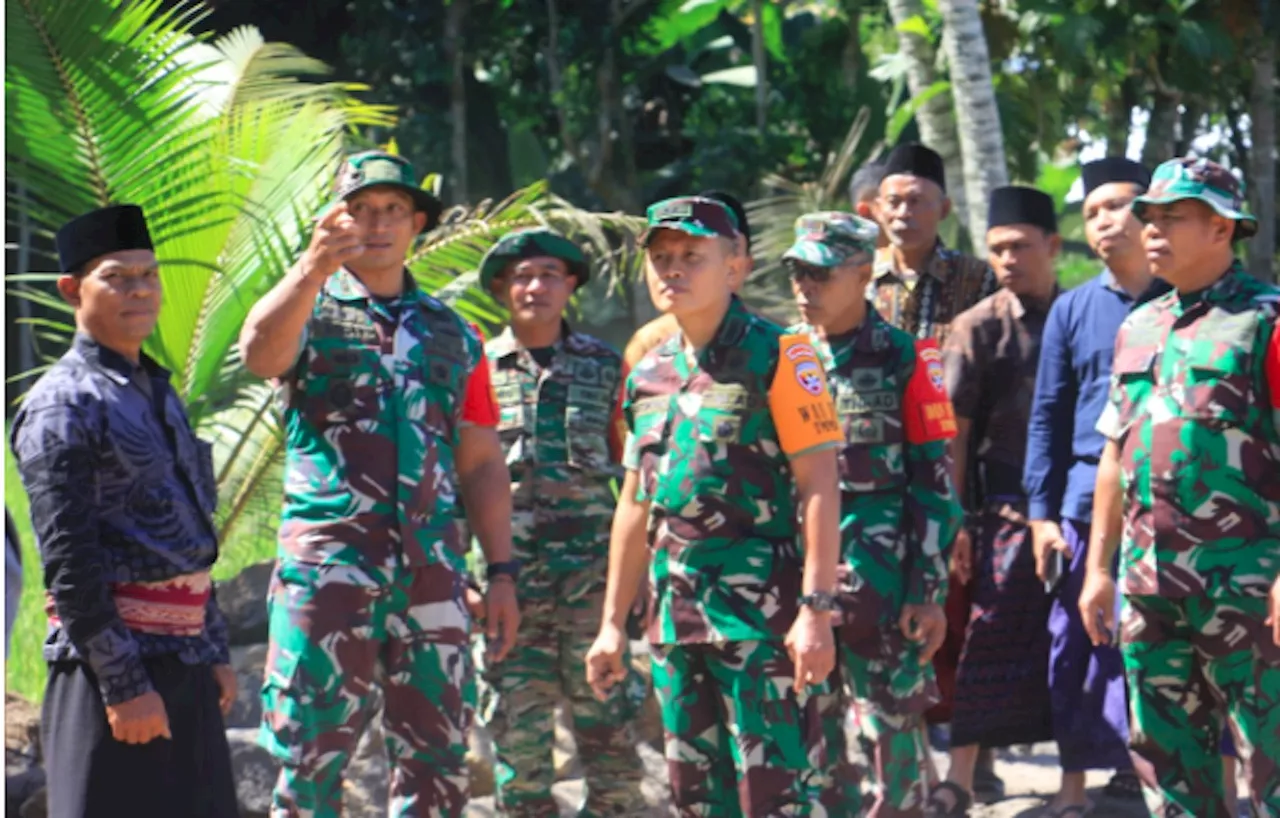 Tim Wasev Kodam IX/Udayana Kunjungi Lokasi TMMD Ke-121 Kodim 1615