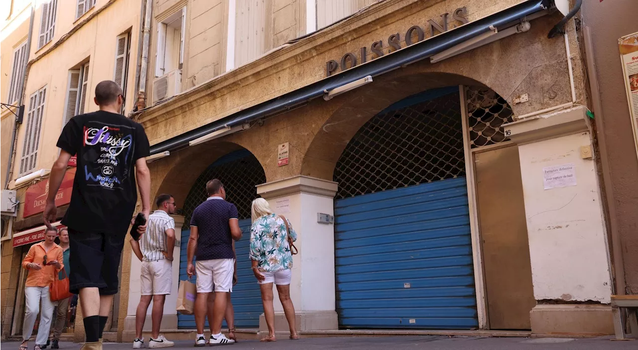 La poissonnerie rue Chabrier à Aix-en-Provence fermée définitivement