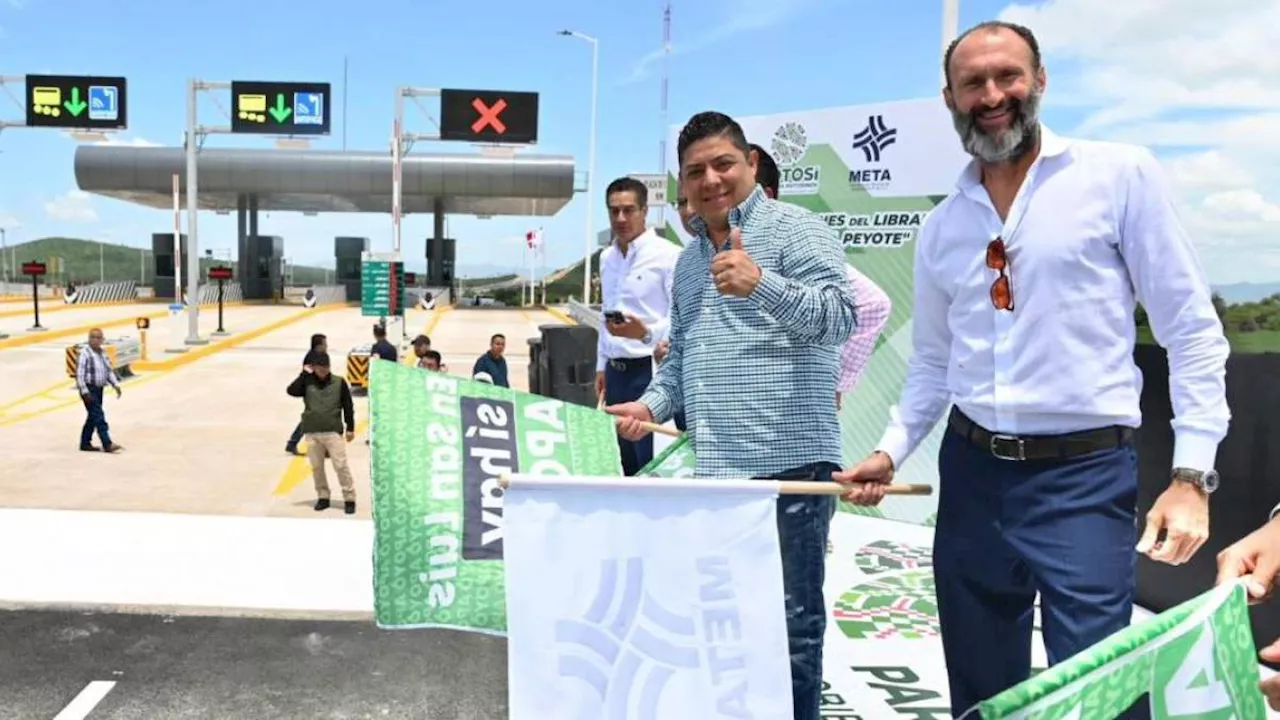 Ricardo Gallardo pone en operación primer tramo de nueva autopista a Matehuala