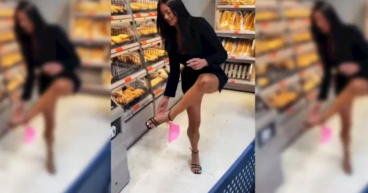 Quién es la influencer que indignó a usuarios por quitarse su ropa interior en un supermercado