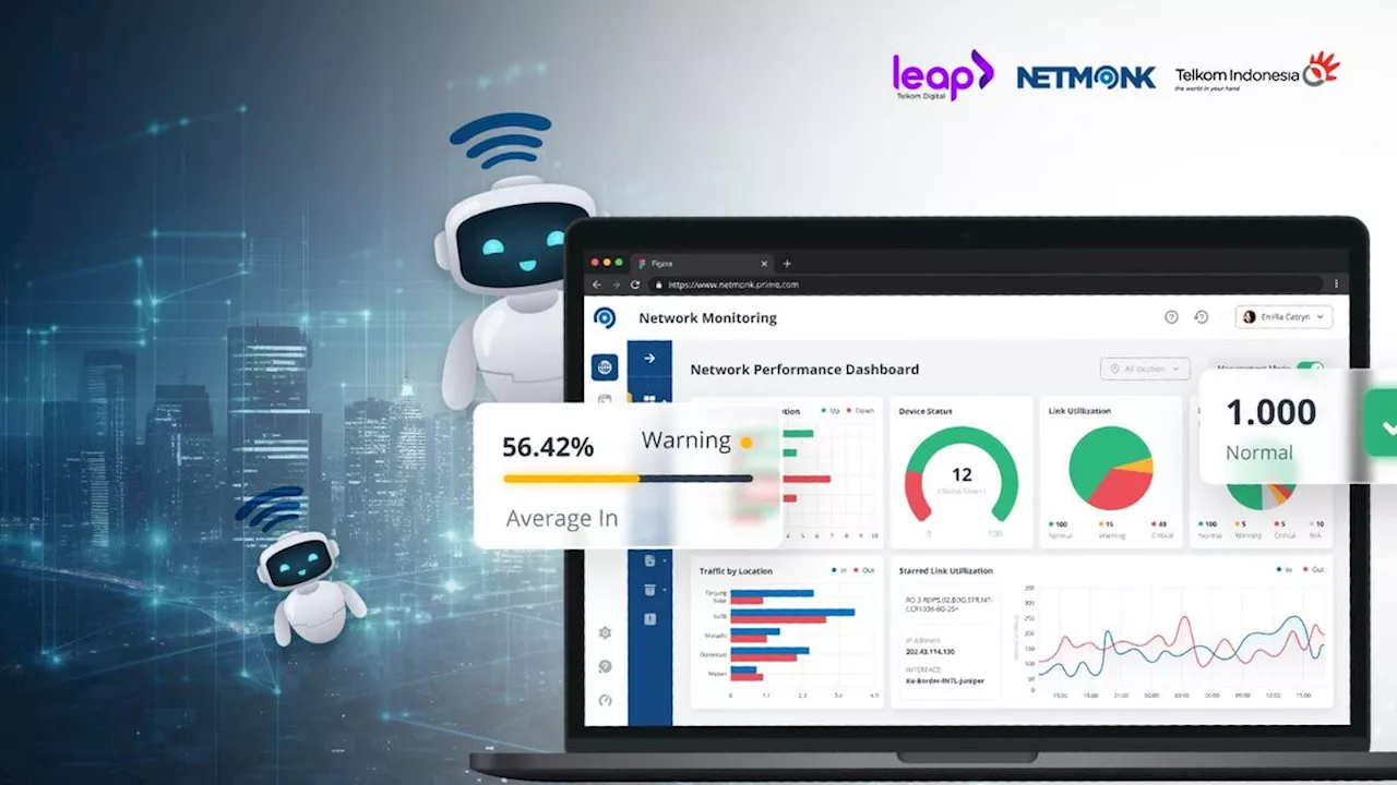 Telkom Sematkan AI pada Layanan Netmonk, Monitoring Jaringan Jadi Makin Canggih