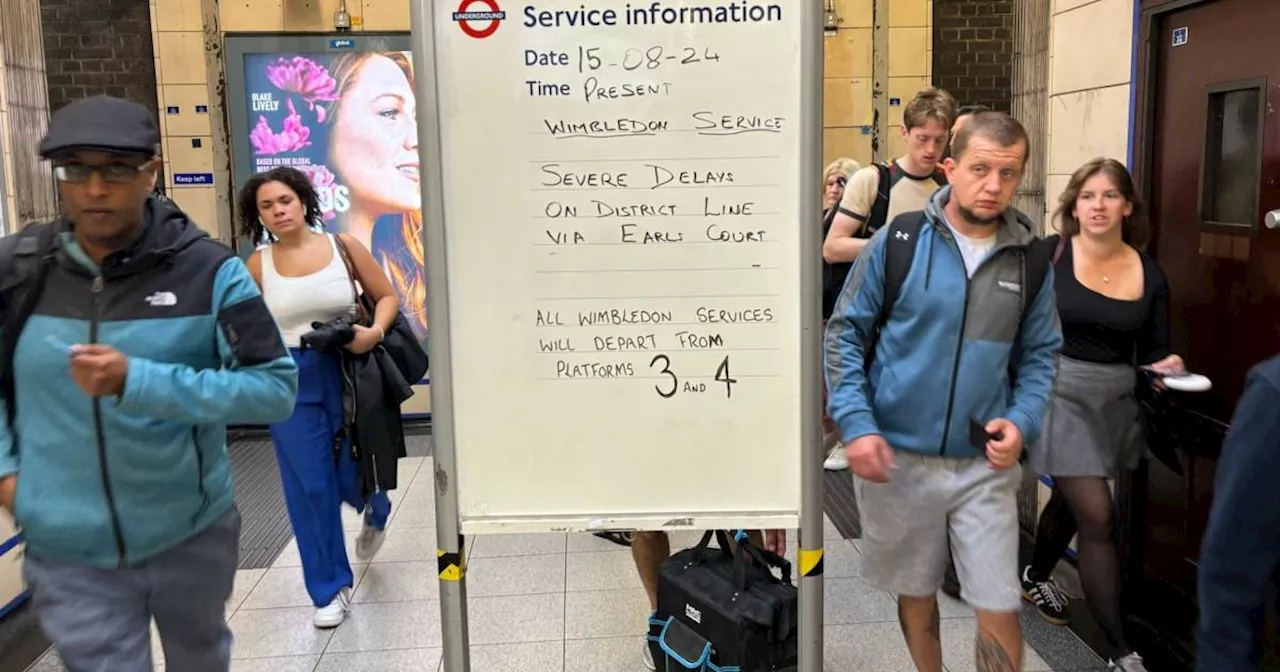 Points failure causes London Underground chaos for a second day