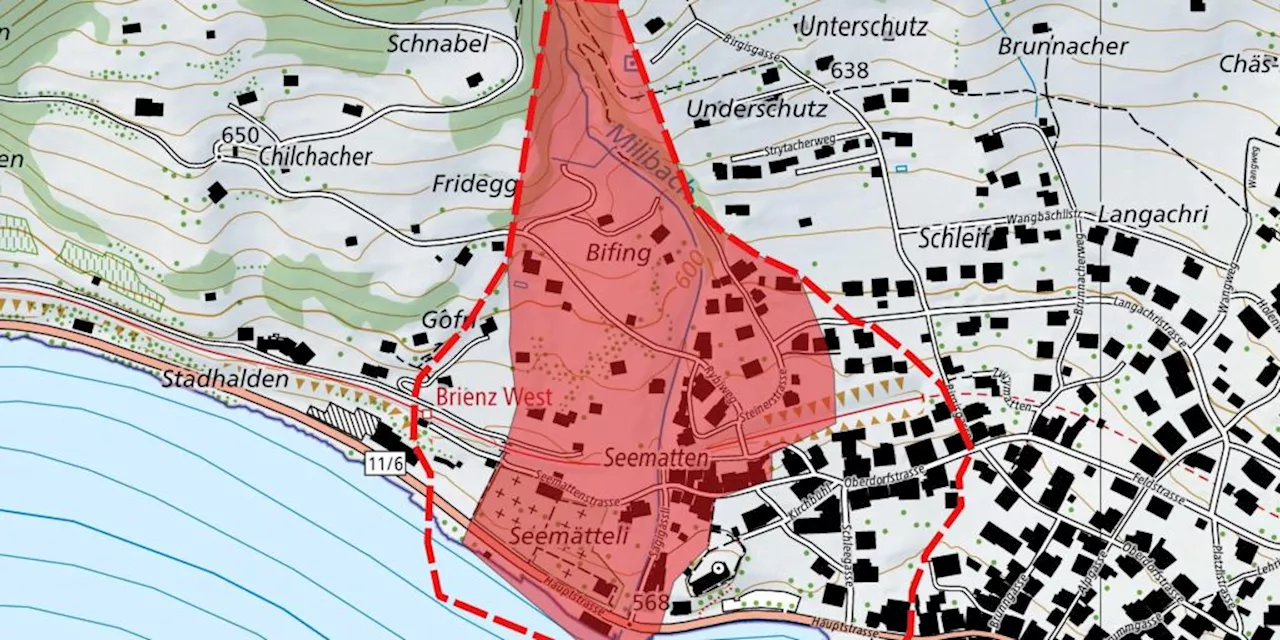 Nach Unwetter: Brienz BE meldet Verstösse gegen Sperrzone