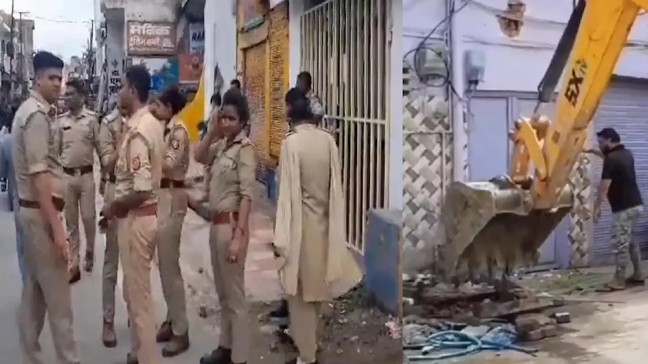 फराहीम की क्लिनिक पर चला बुलडोजर, मेरठ चाय विक्रेता मर्डर केस में पुलिस की बड़ी कार्रवाई