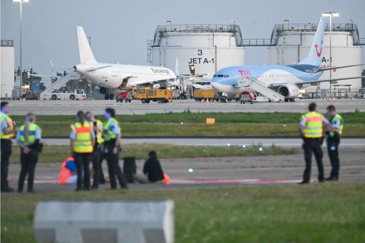 Climate activists halt traffic at two German airports