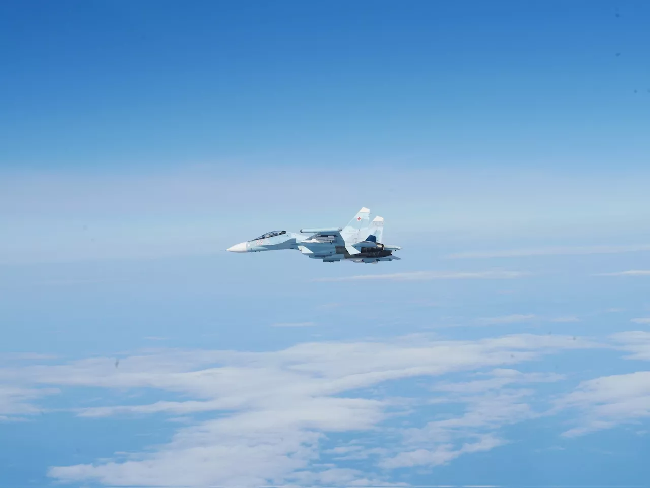 NATO Jet in Close Encounter With Russian Bombers, Escorts