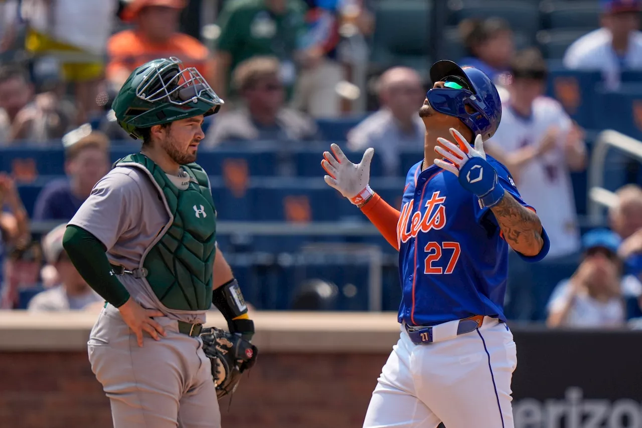 Mets’ Mark Vientos’s big day not enough to salvage series against lowly A’s