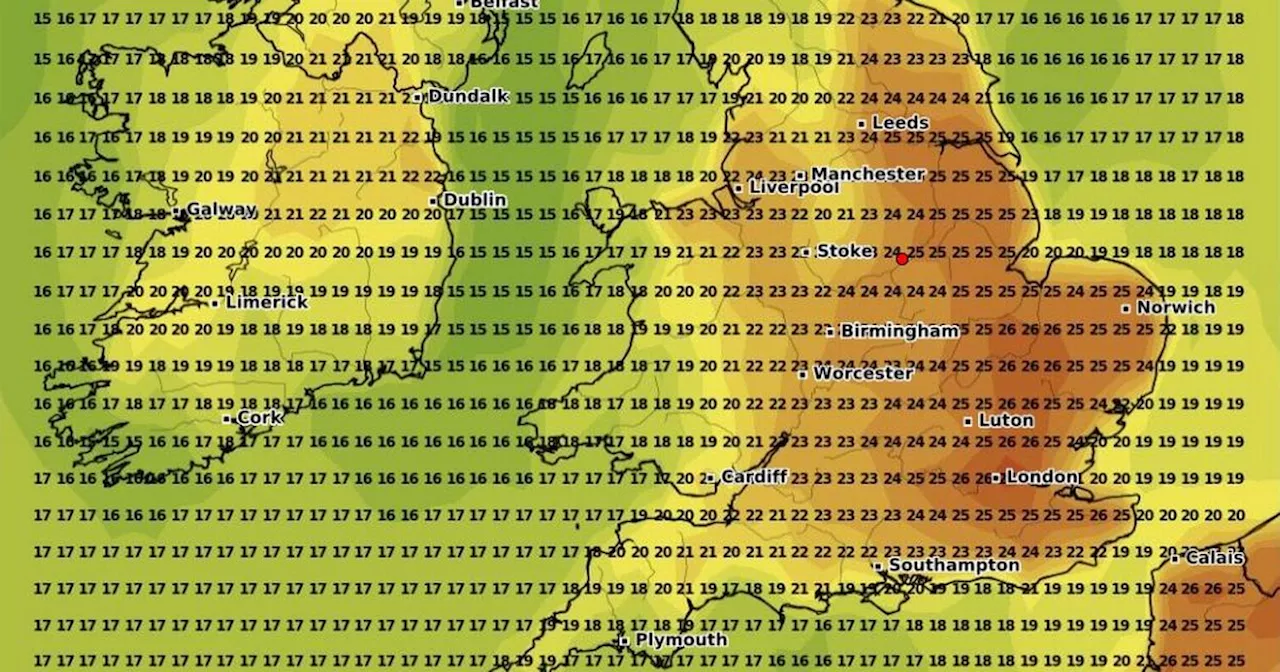 Exact date UK weather to hit 28C as heat bomb rips through Europe